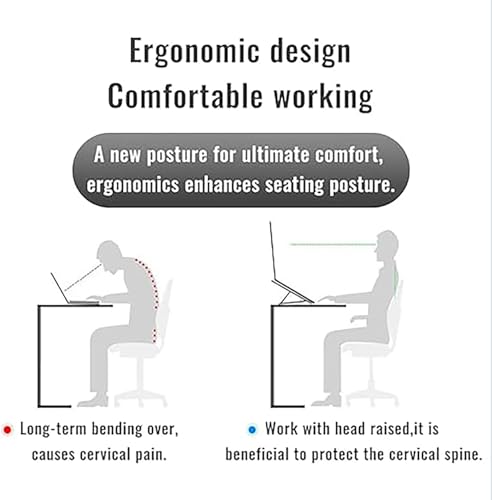 Laptop Stand for Desk, Adjustable Laptop Riser Aluminum Alloy+Silicone Foldable Portable Notebook Holder, Ventilated Cooling Notebook Mount Computer Stand for 10-15.6 inch Laptops