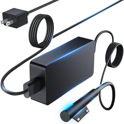 102W Surface Book 2 Charger - Fast Charging with USB Port for SurfaceBook 1, Book 2, Microsoft Surface Pro 3-9, Windows Surface Laptop 1-6, Surface Go Series
