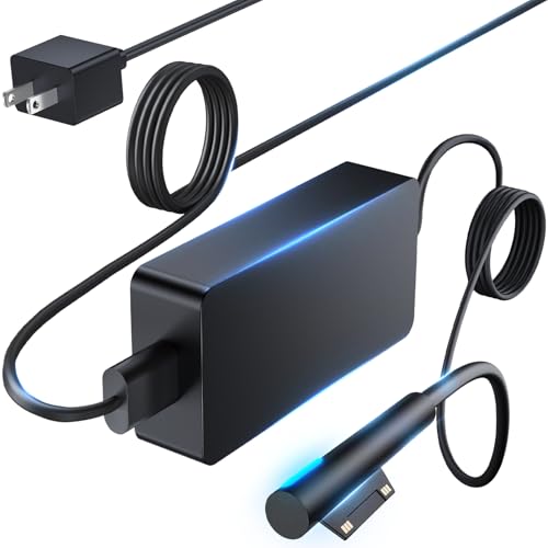 102W Surface Book 2 Charger - Fast Charging with USB Port for SurfaceBook 1, Book 2, Microsoft Surface Pro 3-9, Windows Surface Laptop 1-6, Surface Go Series