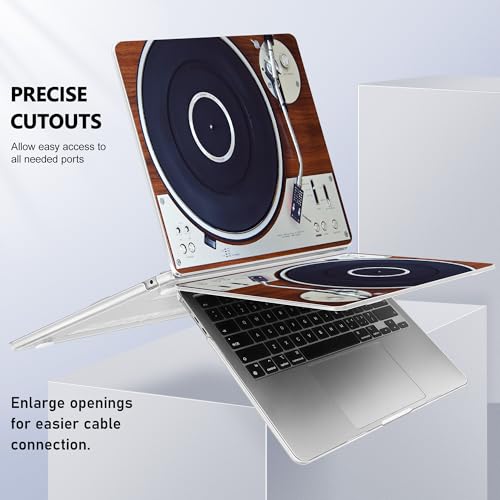 May Chen for MacBook Air 15 inch Case M5 M4 M3 M2 2026 2024-2023, Model A3448 A3241 A3114 A2941, Closes Seamlessly Hard Shell Laptop Cover with Keyboard Cover, Retro Music Machine - color: Retro Music Machine