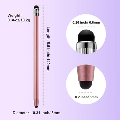 ChaoQ Stylus Pen for Touchscreen, 10pcs High Sensitivity and Precision Stylus Pen for iPad iPhone Android Compatible and All Touch Screens (Black/Rose Gold) - color: 10 Black Rose Gold