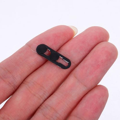2pcs Sliding Phone Camera Cover Privacy Lens Protector for Smartphones and Laptops, Ultra-Thin Black Webcam Shield Compatible with Cell Phones and Desktop Pcs
