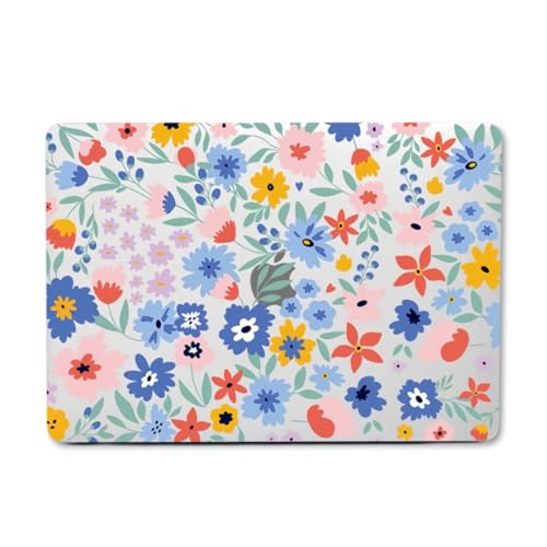 Hard Case Compatible with Old Version MacBook Pro 13 inch Case 2012 2011 2010 2009 2008 Release A1278 with CD-ROM, Laptop Plastic Hard Case Shell & Keyboard Cover, Flowers - color: 1634 Flowers, size: A1278(Pro 13" w/CD-ROM 2008-2012)