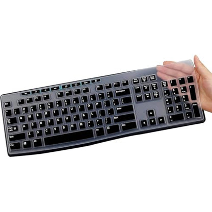 Keyboard Cover for K270 Wireless Keyboard, Logitech MK295 MK275 MK270 Wireless Keyboard Cover, Logitech K200 K260 K270 MK200 MK260 K270 K275 K295 Keyboard Cover Skin Protector -Black - color: Black