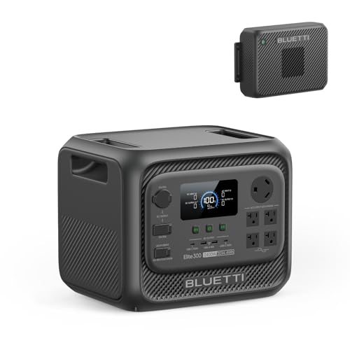 BLUETTI Solar Generator Elite 300 & Charger 2 Alternator Charger 3014.4Wh | 2400W (4800W Surge) , Smallest 3kWh, LFP Portable Power Station for RV, Home Backup, RV Power with TT-30 RV Port & 12V/30A DC - style: BLUETTI Elite 300+Charger 2