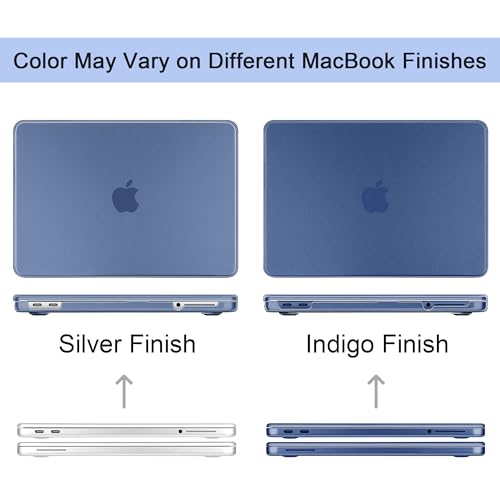 Batianda CrystalMist Case for MacBook Neo 13 Inch 2026, Frosted Indigo | 4-in-1 Bundle Official Color Matched, Frosted Translucent Shell, Anti-Fingerprint Matte Finish, Slim Lightweight Protection - color: Matte Indigo
