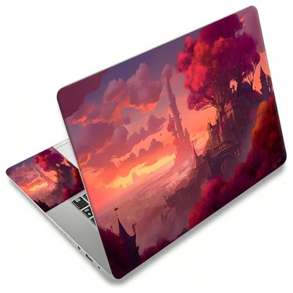 Laptop Skin Sticker Decal, Universal Reusable Vinyl Laptop Cover for 12" 13" 13.3" 14" 15" 15.4" 15.6" Notebook PC, Waterproof Scratch-Resistant with 2 Wrist Pads, Easy to Apply & Remove,Art Painting - color: Art Painting