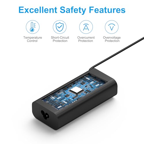 65W USB-C Charger for Dell, Compatible with Dell Latitude Inspiron Chromebook XPS 13 Computer Type C Laptop Power Adapter PD Fast Charging with USB C Cable