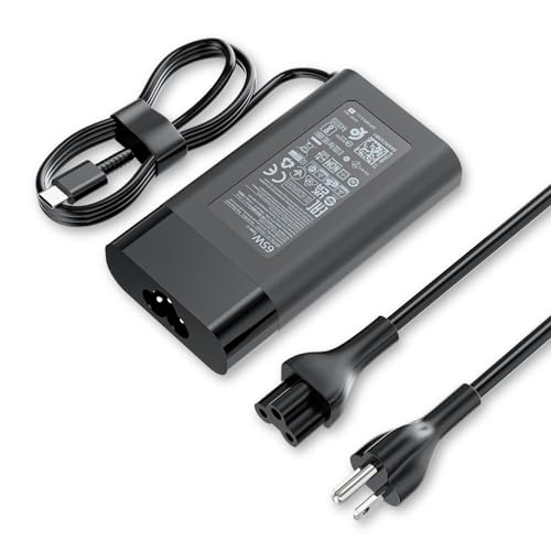 USB C 65W 45W Braided Charger Replacement for HP Laptop Power Adapter | Fast Charging Cord Type C, GaN New Slim, 10ft Braided Power AC Adapter, Travel, Protable, EliteBook, Pavilion, Elite, ProBook