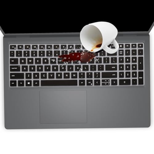 Keyboard Cover for Dell 15 Laptop DC15250 DC15255, Dell 16 DC16250 DC16251 & 16 Plus/16 Plus 2-in-1 DB06250 DB16250 DB16255 & Dell Pro 15 Essential PV15250 PV15255-Black - color: Black