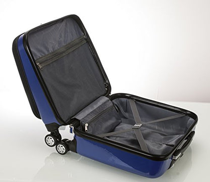 Rockland Revolution Hardside Rolling Computer Case, Blue, Carry-On 17-Inch - color: Blue