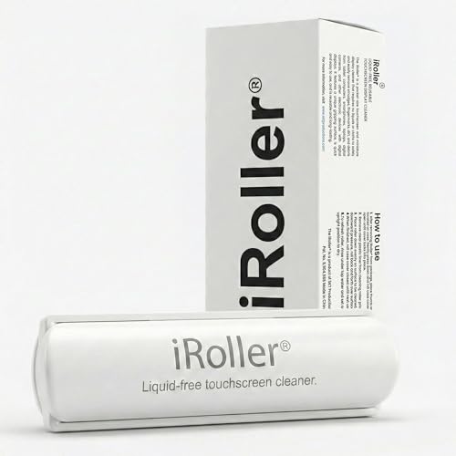 Screen Cleaner by iRoller - No Need for Spray or Wipes - Liquid Free iPad Screen Cleaner Roller Tool - Washable & Reusable - Phone Screen Cleaner Ideal for iPhone, Laptop, Computer Touchscreen - 3.5" - size: 1 pack