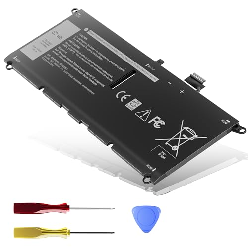 52Wh DXGH8 Battery Replacement for Dell XPS 13 9370 9380 7390 Inspiron 13 7000 7390 7391 2-in-1 5390 5391 7490 Latitude 3301 XPS13-9370 Vostro 5390 5391 Series G8VCF HK6N5 0H754V P82G 7.6V - size: 10.13 x3.88 x0.18inch DXGH8 BATTERY