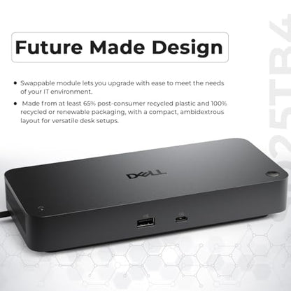 Dell SD25TB4 Pro Thunderbolt 4 Smart Dock - Supports 8k Display, 3 Years Warranty with 180W Adapter, HDMI, DisplayPort, Thunderbolt Cable, Cloth - USB C Docking Station Hub with Accessories