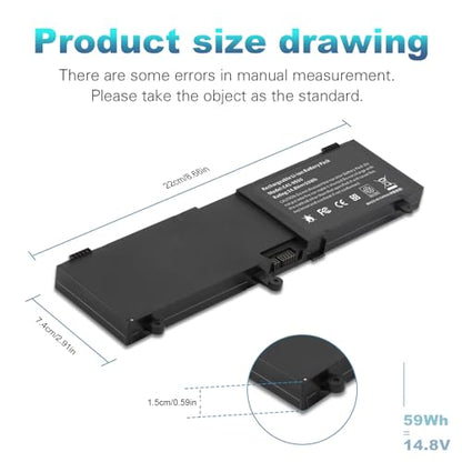 TREE.NB C41-N550 Battery Replacement for ASUS ASUS N550 N550JA N550JV N550J N550X47JV N550X47JV-SL N550JK Q550L Q550LF G550 G550J G550JK ROG G550 ROG G550J ROG G550JK - size: ‎C41-N550