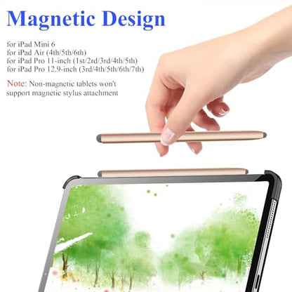 2-in-1 Stylus Pen for Touchscreen with Magnetic, Kenkor 2PCS Stylus Pencil | Stylus for Nintendo Switch/Apple iPad/Air/Mini/Pro/iPhone/Android/Huawei/Samsung/Galaxy All Touch Screen Devices (Black/Gold) - color: Black+Gold