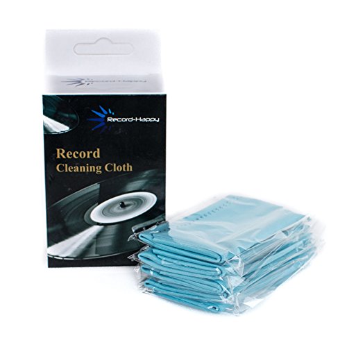 Record Cleaning Cloth Anti-Static - 5 Pack Microfiber Antistatic Towel Lint Free Vinyl Record Cleaner for Your LP Album Collection