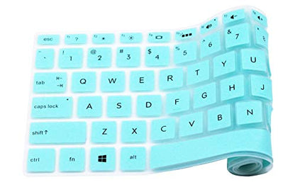 Keyboard Skin Compatible 2018 Flagship HP Pavilion 15, HP Pavilion X360 15-br075nr, HP Envy x360 15m-bp 15m-bq, HP Pavilion 15-BS 15-CC/CB/CD 15-DA, 17.3" HP Envy 17M 17-BS 17-BW Series - Mint Green - color: Mint Green