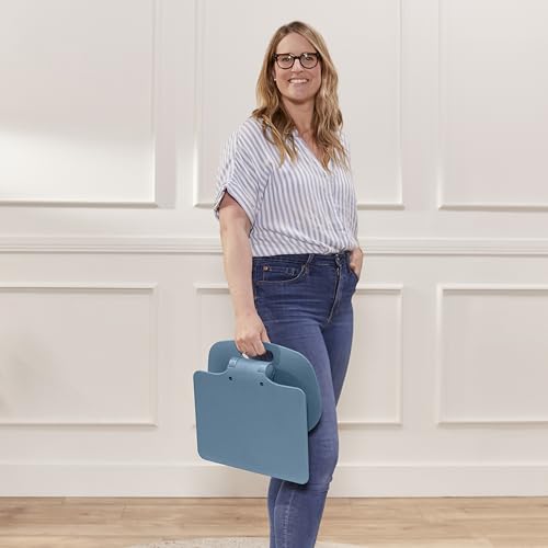 ECR4Kids The Surf Folding Portable Activity Lap Desk, Adjustable, Flexible Seating, Peacock Blue - color: Peacock Blue