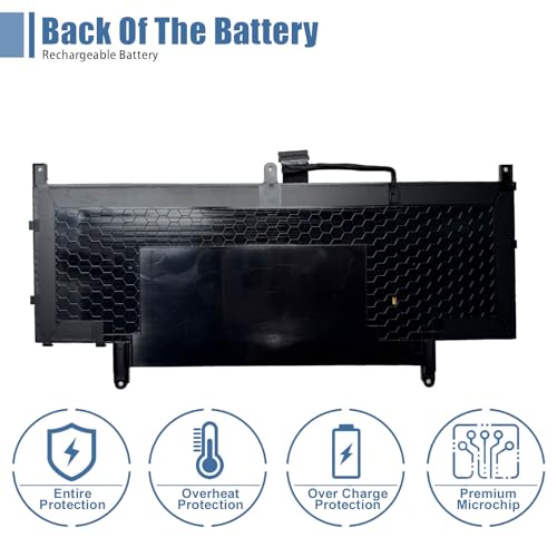 N7HT0 Laptop Battery Replacement for Dell Latitude 9510 2-in-1 Latitude 9510 9520 P94F P95F P95F001 Series TVKGH V5K68 N2NLL HYMNG 08NFC7 N2NLL N7HTO 0PKW00 089GNG 0HYMNG 7.6V 52Wh 6500mAh - size: 10.31*3.89*0.22 inch N7HT0