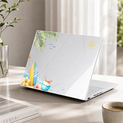 Batianda Artistic Case for ASUS Zenbook 14 OLED 2024 2025, California Beach | Model UX3405×× / UM3406××, Slim Plastic Hard Shell, Artistic Designs, Ultra-Thin Lightweight Laptop Case - color: California Beach