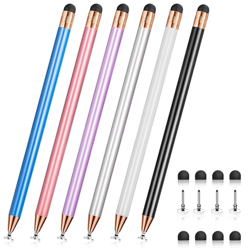 2-in-1 Stylus Pen for Touch Screen, Stylists pens for Touch Screens Compatible Phone/pad/and Tablets All Touch Screens (6X Rose Gold Mix) - color: Rose Gold Mix