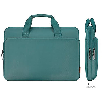 DOMISO 17 inch Laptop Sleeve Protective Case Cover Compatible with 17-17.3 inch HP Dell ASUS Lenovo Chromebook,Waterproof Computer Cases Bag with Handle,Green - color: Green, size: 17-17.3 inch