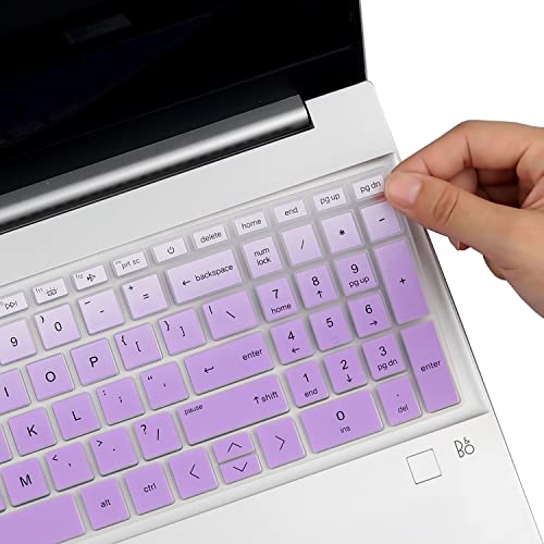 Keyboard Cover for 15.6 HP Pavilion 15t-eg 15-eg/eh/er 15t-eg300 15t-eg200/100/000 15-eg3053cl 15-eg2153cl 15-eg0050wm 15-eg0070wm 15-eg3055cl 15-eg0025nr eg3097nr eg2073cl eg2025nr eg1053cl eg2373cl - color: GradualPurple