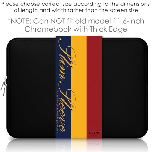 11.6 inch Laptop Case Compatible with 12 inch MacBook Air 11 inch ASUS Vivobook Go Lenovo 100e Gen 4 Acer Gateway Chromebook 311 Computer Accessories Bag Sleeve Cover Carrying Case 11 inch, Black - color: Black, size: 11.6" / Old 11-12 Inch MacBook