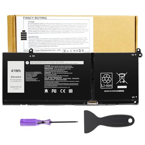 G91J0 Battery for Dell Latitude 3320 3330 3420 3520 Inspiron 3510 3511 3515 3520 3525 3530 5310 5320 5330 5410 5415 5418 5510 5515 5518 5430 5435 7415 7420 7415 Vostro 5620 5625 V6W33 TN70C 0PG8YJ - size: 8.39*3.5*0.24inch