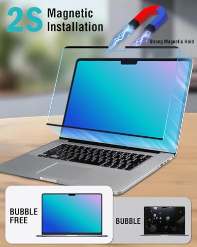F FORITO Magnetic Anti Blue Light Screen Protector Compatible with MacBook Pro 16 inch (2019-2020, A2141), Bubble-Free Install, Removable & Reusable Anti Glare Matte Laptop Screen Shield - size: for MacBook Pro 16"(2019-2020)