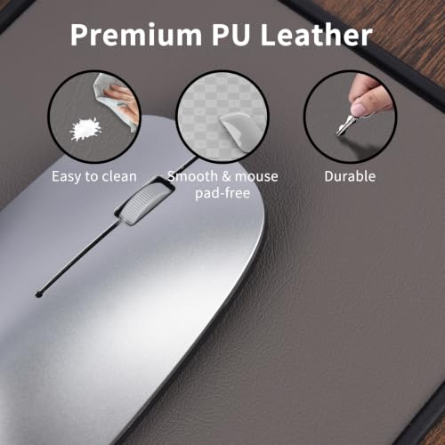 Home Office Lap Desk with Wrist Rest Wrist Rest, Mouse Pad, and Phone Holder Large Laptop Bed Desk for Notebook, Laptop, Tablet, Lap Stand Fits Up to 17 Inch Laptops (Brown) - color: Brown, size: Large