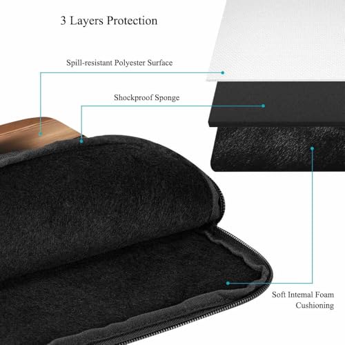 Laptop Sleeve Bag 15.4 15.6 Inch,Dachshund Professor Reading A Book Funny Dog Animal Protective Polyester Computer Cases Laptop Cover Briefcase Bag Tablet Travel Cover - color: LPS-030