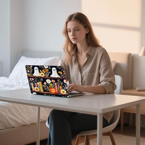 Aesthetic Laptop Skin Sticker, Apparitions on Floral Shelves Waterproof Vinyl Laptop Decal, Removable Bubble Free, Reusable Protective Cover for 13 14 15 15.6 Inch - color: Apparitions on Floral Shelves