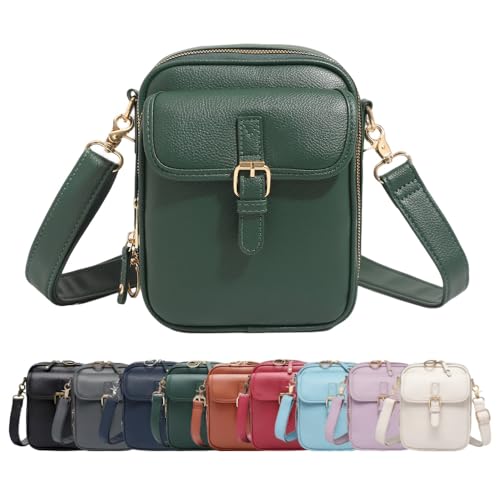 Vintage Large Capacity Messenger Bag, 2025 Upgrade Double Layer Large Capacity Messenger Bag, for Work, Travel, or Daily Use - color: Green