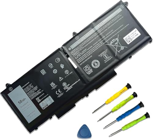 58Wh 07KRV Laptop Battery for ell Latitude 5430 5530 Precision 3570 | 4Cell 15.2V 3625mAh; Battery Replacement for Dell P104F P104F005 P137G P137G004; H4PVC Y86WG 08WRCR 078FWY 4FVJG O7KRV - size: 12.20*4.41*1.26 inches 07KRV
