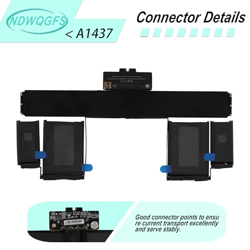 A1437 A1425 Laptop Battery Compatible with MacBook Pro Retina 13" A1425 Late 2012 & Early 2013 74Wh 11.21V Fits Models MD101 MD102 MD212 MD213 ME662 EMC 2557 2672