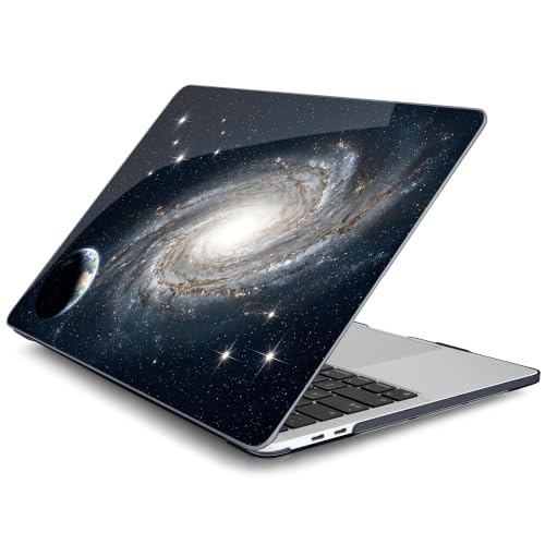 Batianda AstroGrid Case for MacBook Pro 13 inch 2022, Deep Space Nebula | Fits Model A2338 M2 M1 A2251 A2289,1.2mm Slim Lightweight Hard Shell Cover, Scratch Resistant,4-in-1 Accessories Bundle - color: Deep Space Nebula