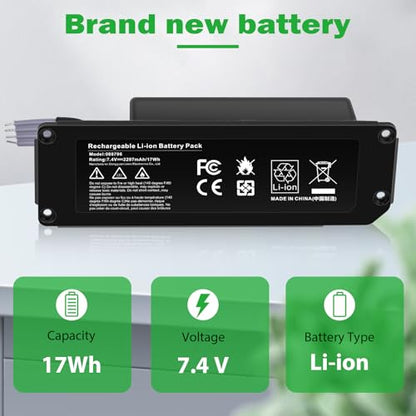 Futurebatt 088796 Replacement Battery for Bose Soundlink Mini 2 Speaker 088772 088789，for Soundlink Mini II Bluetooth Speaker - size: 088796 4.92, 3.15, 2.20in