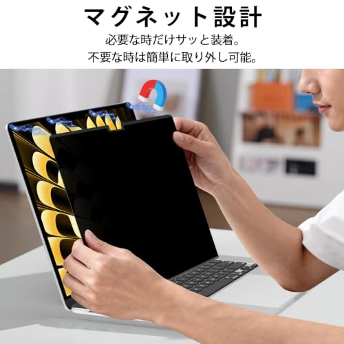 ZOEGAA Privacy Screen Protector for MacBook Air 15 Inch 2023 (M2, A2941). | 1 Install Ways; Anti Bule Light/Glare; Compatible With macbook air 15 inch M2 chip; - size: MacBook Air 15 inch (2023, M2)