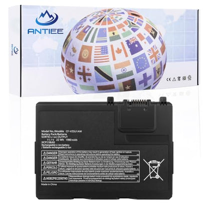 ANTIEE CF-VZSU1AW Battery Replacement for Panasonic Toughbook CF-33 Series | Compatible with CF-33MK1 CF-33AEHFATG CF-33AEQGATG CF-33AEHFZTN/GATG CF-33LEHFAT3/GAT3 CF-VZSU1AJS CF-VZSU1AR 1950mAh 21.65Wh - size: 4.8*3.6*0.4inch CF-33