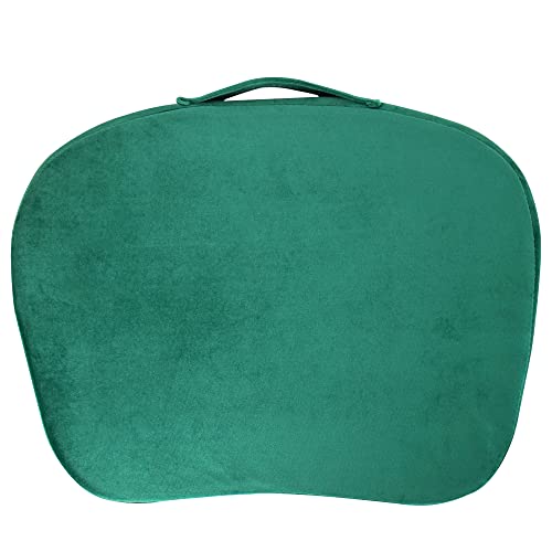 Lap Laptop Desk - Portable Laptop Accessory with Pillow Cushion, Fits up to 15.6 inch Laptop, Media Slot, Micro-bead Cushion - color: 1-green Flower