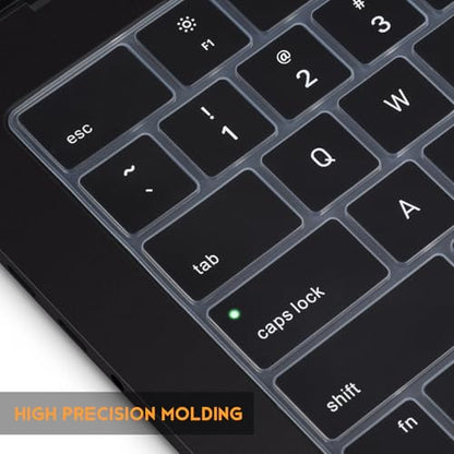 CaseBuy Keyboard Cover for 2026-2022 MacBook Air 13.6/15 Inch M5 M4 M3 M2 A3449 A3448 A3240 A2941 A3114, MacBook Pro 14" 16" M5-M1 Pro/Max A3426 A3427 A3434 A2992 A2918 A3428 A3429 A2991, Black - color: Black, size: MacBook Pro 14/16 Inch
