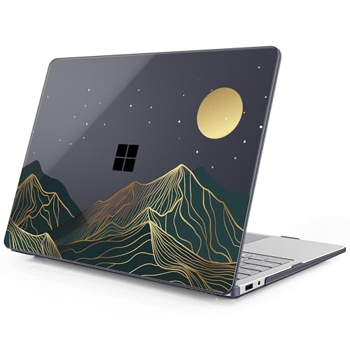 Mektron Printed Case for 2025 Microsoft Surface Laptop Windows 11 Copilot+ PC Surface Laptop 13 inch Touchscreen Display Cover Fits Model 2095, Abstract Mountain C112 - color: Abstract Mountain C112