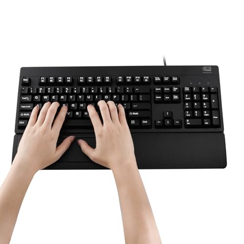 Adesso iMouse T60 2.4GHz USB Wireless Touchpad with Armrest, Ergonomic Design, Built-in Multiple Gesture Controls, Compatible with Windows