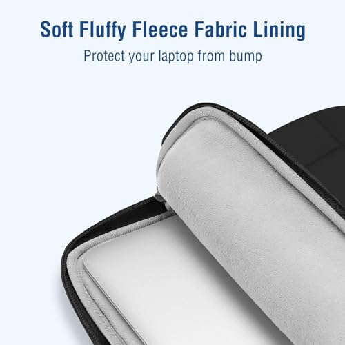 MOSISO Laptop Case 16 inch, 15-15.6 inch Puffy Laptop Sleeve Compatible with MacBook Pro 16 M5 M4 M3 M2 M1,HP Acer Dell Lenovo Notebook,Rectangle Quilted Bag with Handle&Flower Pendant, Black - color: Black, size: 16 inch