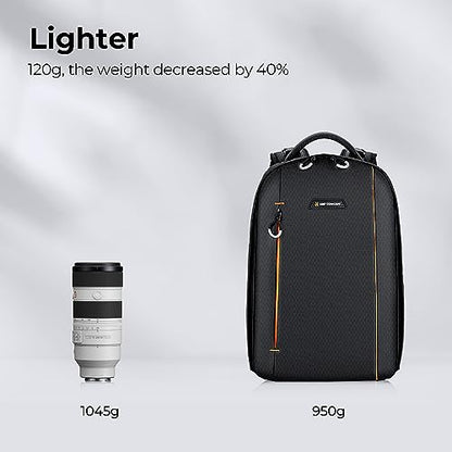 K&F CONCEPT Camera Backpack, DSLR/SLR/Mirrorless Photography Camera Bag | 18L Lightweight, 180 Degree Open, Custom Dividers, with 14in Laptop Compartment & Tripod Holder, for Canon/Nikon/Sony, B08 - style: Designer