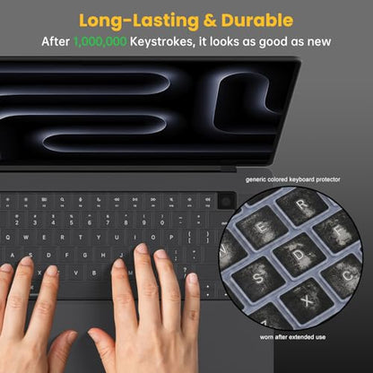 Premium Ultra Thin MacBook Pro 16 & 14 inch Keyboard Cover Protector | for 2026 2025 MacBook Pro 14" & 16" M5 M4 M3 Pro/Max, Mac Invisible High Transparency Accessories Skin, Waterproof, Tinted - size: MacBook Pro 14" & 16"(2021-2026)