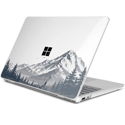 Batianda Mountain Escape Case for Microsoft Surface Laptop 13 inch | Fits Surface Laptop 2025 13" Surface Laptop for Business 2026, Slim Hard Shell, Lightweight Protection, Precision Fit - color: Misty Mountain