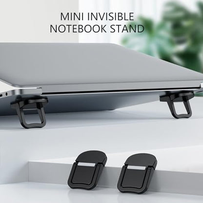 2PCS Foldable Laptop Stand Portable Notebook Holder Adjustable Cooling Bracket for Tablet - color: B